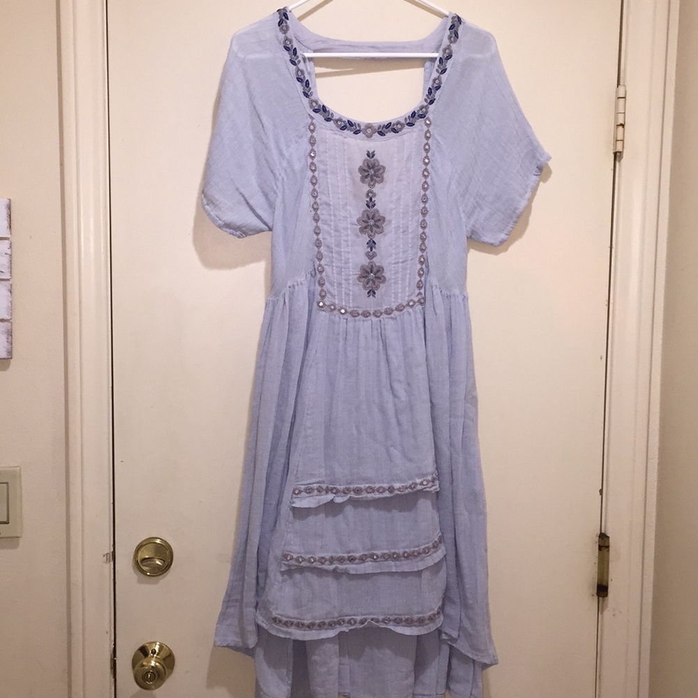 Pale Blue Free People Dress